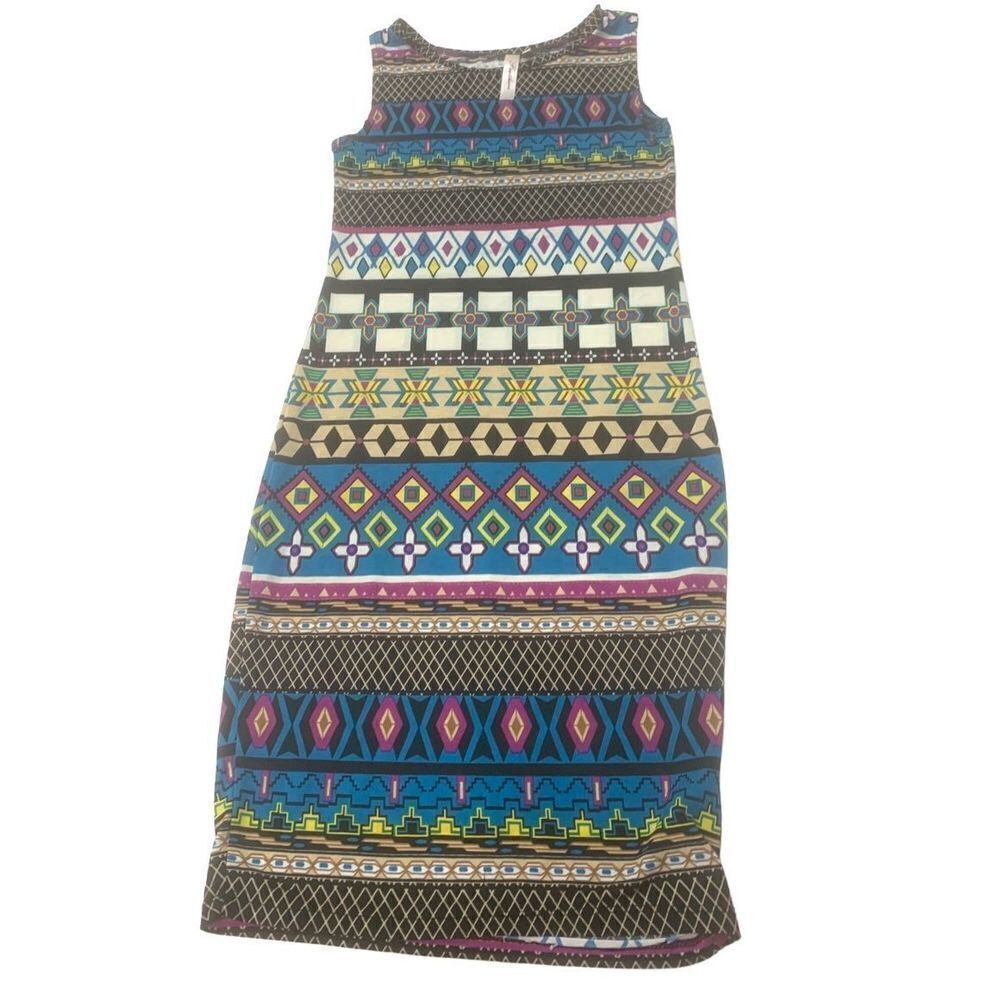 Sleeveless Patterned Dress